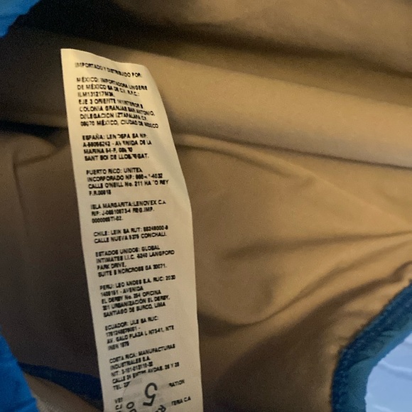 Blue Textured women’s xl nwt One Piece Swimsuit - Picture 6 of 7